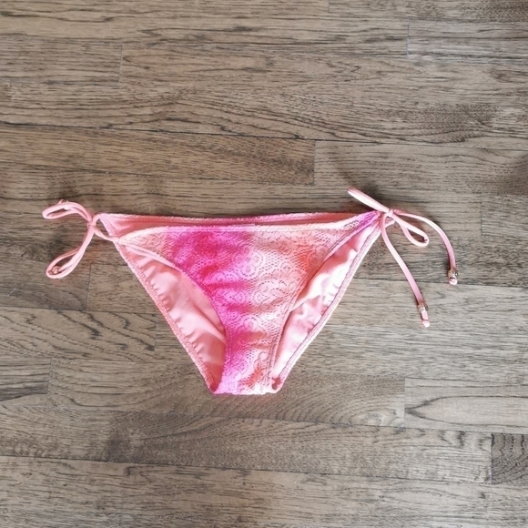 𝅺ROXY Bikini Bottom Orange Pink Ombre Large New - Picture 1 of 5